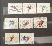 Znaczki seria "IX Zimowe  Igrzyska Olimpijskie Insbruck 1964"