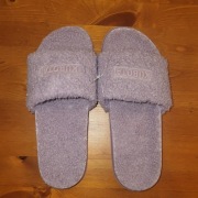 Fioletowe Lila Kapcie Damskie Klapki Kubota Baranek r 39 