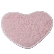 Dywanik łazienkowy różowe serce