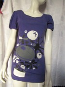 J1/9 T-shirt fioletowy z nadrukiem 