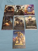 Ulotki kinowe z serii Transformers zestaw 7 sztuk 