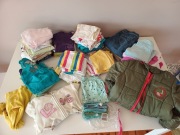 mega paka ubranek dla dziewczynki dziecka 2-3-4-5latek zestaw bluzek spodni