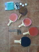 Zestaw komplet do tenisa stołowego ping ponga paletki siatka