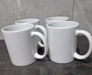 Kubki porcelana białe 