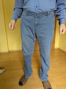 Spodnie Chino Livergy Niebieskie 56 (W40) Bardzo wygodne Stretch