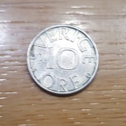 Moneta Szwecja 10 ore 1978 r