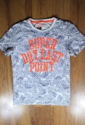 T-shirt Superdry r. M jasny kr rękaw bawełna męski 