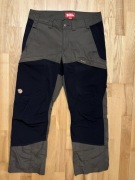 FJALLRAVEN TUNDRA TROUSERS 40 DAMEN , brunatne z czarnym streczem 80-84 pas