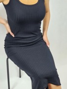 Sukienka ołówkowa na ramiączka Midi wygodna elastyczna PL XL