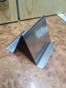 Wizytownik/stojak na telefon , stal nierdzewna 