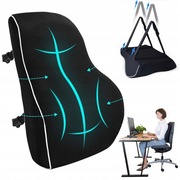PODUSZKA ORTOPEDYCZNA LĘDŹWIOWA ERGONOMICZNA DO SAMOCHODU BIURA NA FOTEL XL