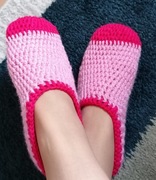 Kapcie na szydełku rozmiar 36