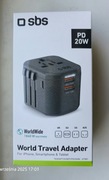 Adapter podróżny SBS, 20W, Power Delivery, UK, US, EU, AUS