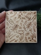 Ręcznie robiona drewniana podstawka, podkładka pod gorące 