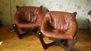 Skórzane fotele - lata 70