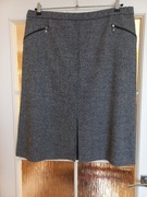 Spódnica wełniana ciemno szara.