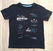 Reserved czarny marynarski podkoszulek r.98