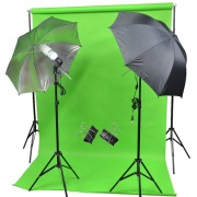 Zestaw Domowe Studio oświetlenie + green screen