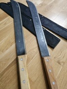 2x Długa Maczeta Karczownik 73,5 cm + Pokrowce (Nieużywane)