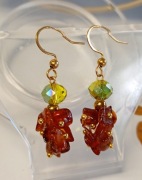 Kolczyki z bursztynem 