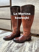 La Martina kowbojki Western Boots damskie skóra naturalna 39/40