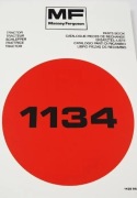 Katalog części Massey Ferguson MF 1134 ENG