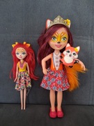 Duża lalka enchantimals lisek i żyrafka