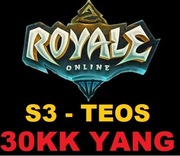 Royale ONLINE TEOS S3 - 30KK YANG 30.000.000 YANGÓW NA TEL