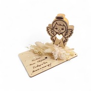 Podziękowania dla rodziców chrzestny, komunia, chrzest, aniołek, upominek 