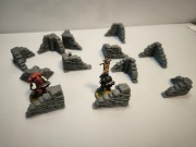 Fortyfikacje z worków z piaskiem zestaw narożników(Diorama; makieta)