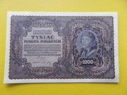 1000 Marek polskich seria III F rok 1919 aUNC