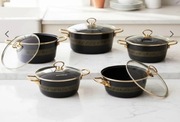 Garnki emaliowane czarne likwidacja magazynu 