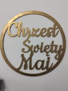  NAPIS w kole Chrzest Święty Mai