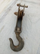 Koło z hakiem do wciągania linką