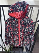 128 kurteczka w serca granatowo czerwona przejściowa dłuższy tył