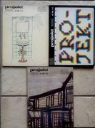 Czasopismo "Projekt" rocznik 1978 ( numery 3,4,5+1plakat)