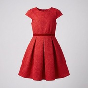 Sukienka St. Bernard na 9 lat czerwona elegancka rozkloszowana