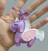 Brelok skórzany koń kucyk pegaz do torebki plecaka kluczy