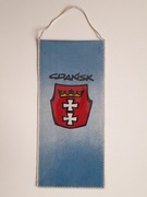 Proporczyk Gdańsk miasto PRL duży