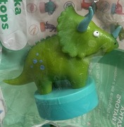 TRICERATOPS figurka z pieczątką - dinozaury LIDL