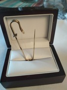 Broszka HERMES PARIS ZŁOTA 