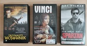 3 filmy na kasetach VHS. Vinci. Spartan. Trzynasty wojownik
