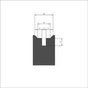 FREZ Pióro-wpust - ALUMINIOWA GŁOWICA