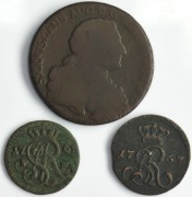 Zestaw, Poniatowski, Szeląg, 1/2 Grosza i Trojak