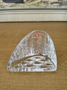 Szklany przycisk do papieru Iittala – Made in Finland