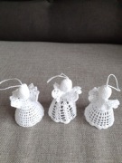 ANIOŁKI SZYDEŁKOWE RĘCZNIE ROBIONE 3 szt (2)