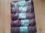 Włóczka kolor burgund alpaka wool 