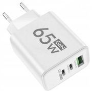 ŁADOWARKA 65W GaN USB-C USB-A FAST CHARGER PD QC
