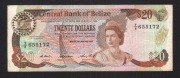 BELIZE  - 20  DOLARÓW  1987
