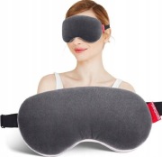 Opaska na oczy ogrzewająca wypełniona lnem ciepły kompres na zmęczone oczy